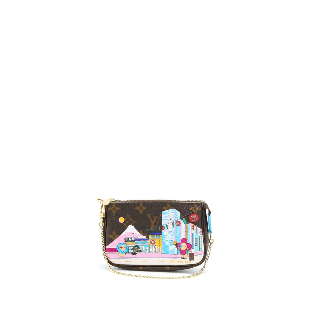 AAA Replica Louis Vuitton LV VIVIENNE HOLIDAYS MINI POCHETTE ACCESSORIES MONOGRAM CANVAS/MULTICOLOR GHW