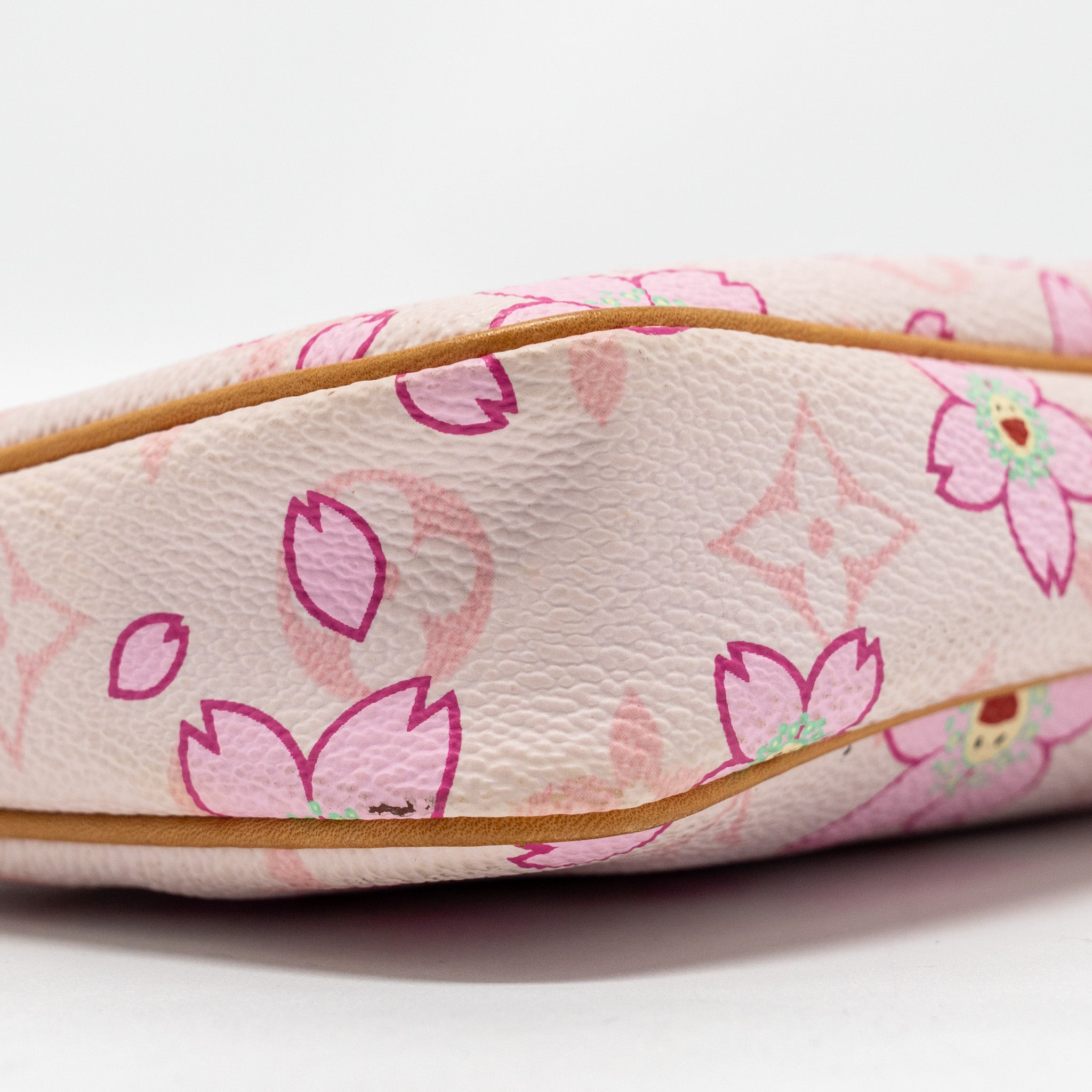 AAA Replica Louis Vuitton LV POCHETTE ACCESSORIES MURAKAMI CHERRY BLOSSOM PINK GHW