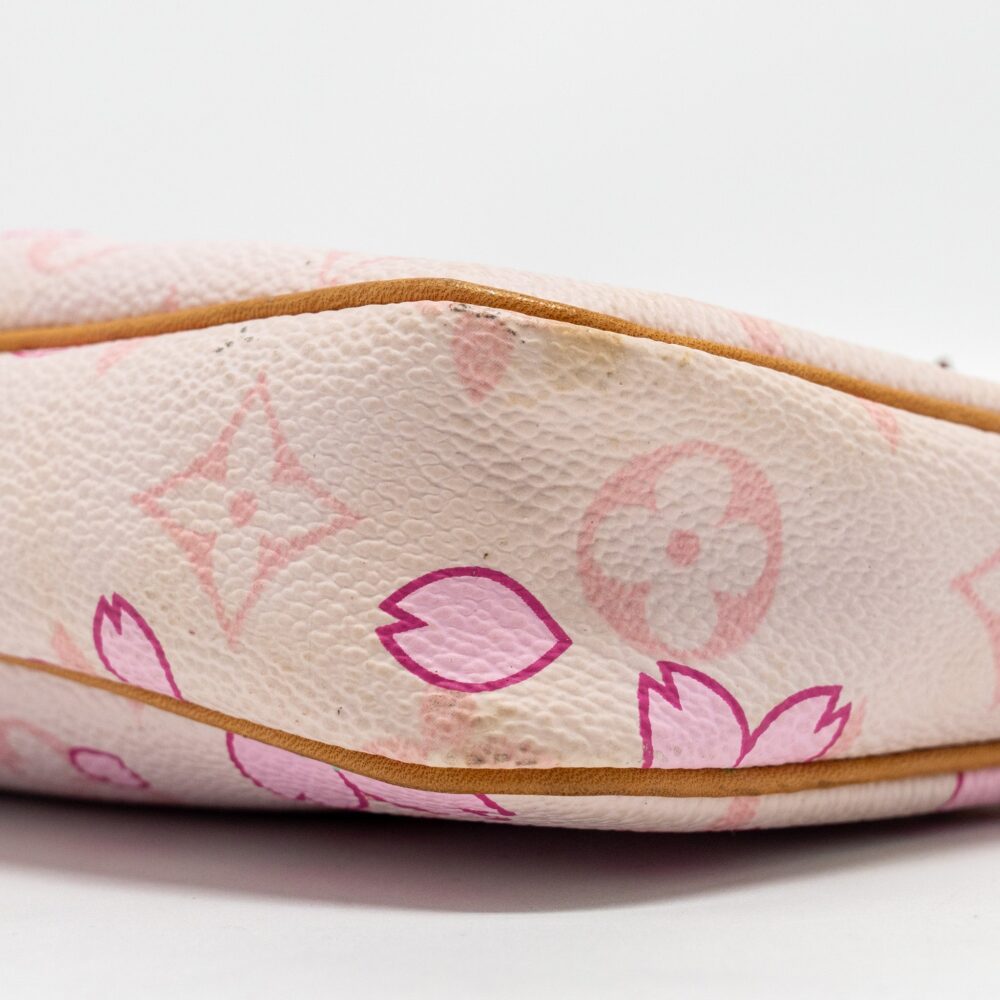 AAA Replica Louis Vuitton LV POCHETTE ACCESSORIES MURAKAMI CHERRY BLOSSOM PINK GHW