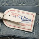 AAA Replica Louis Vuitton LV KEEPALL BANDOULIERE 25 WASHED DENIM CANVAS BLUE SHW