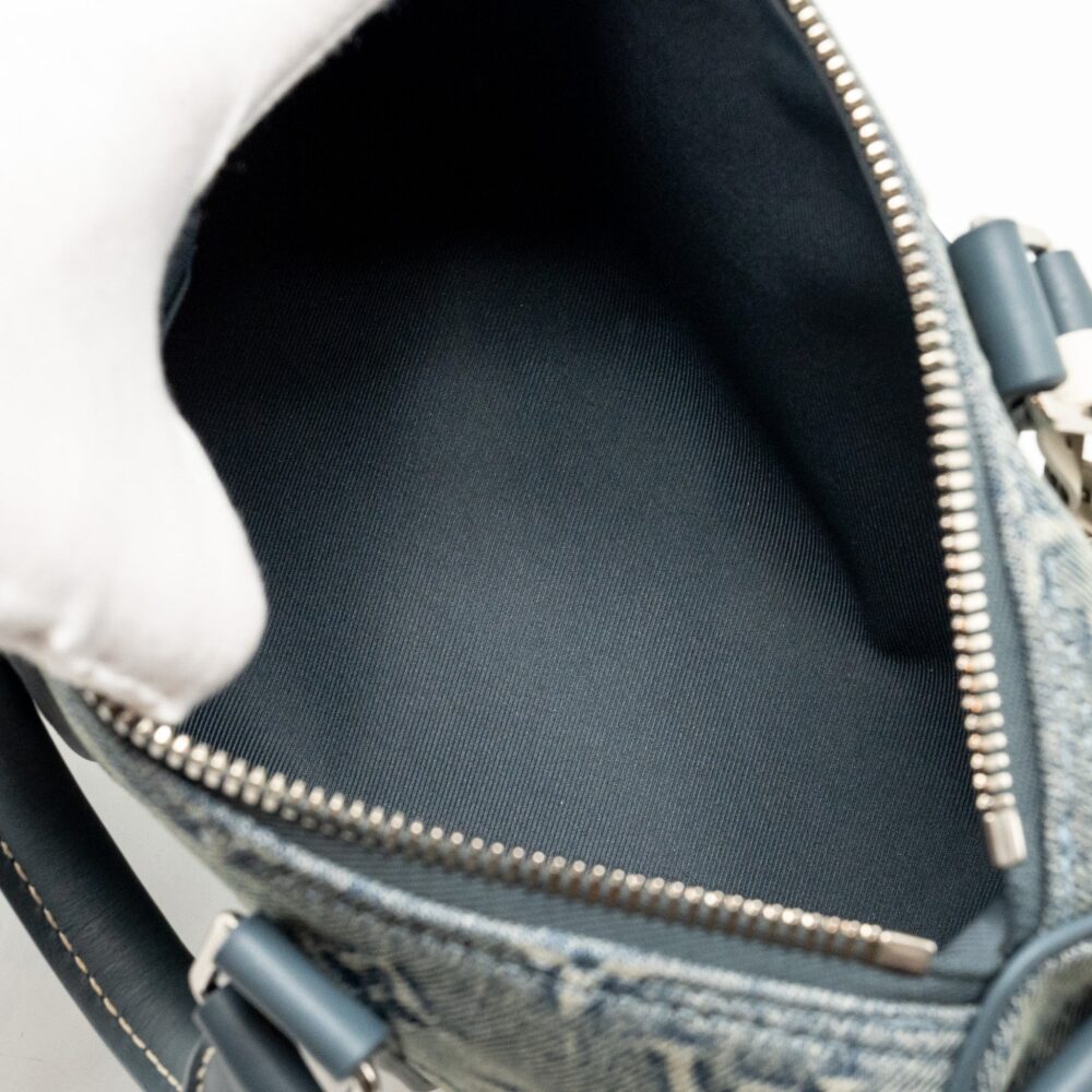 AAA Replica Louis Vuitton LV KEEPALL BANDOULIERE 25 WASHED DENIM CANVAS BLUE SHW