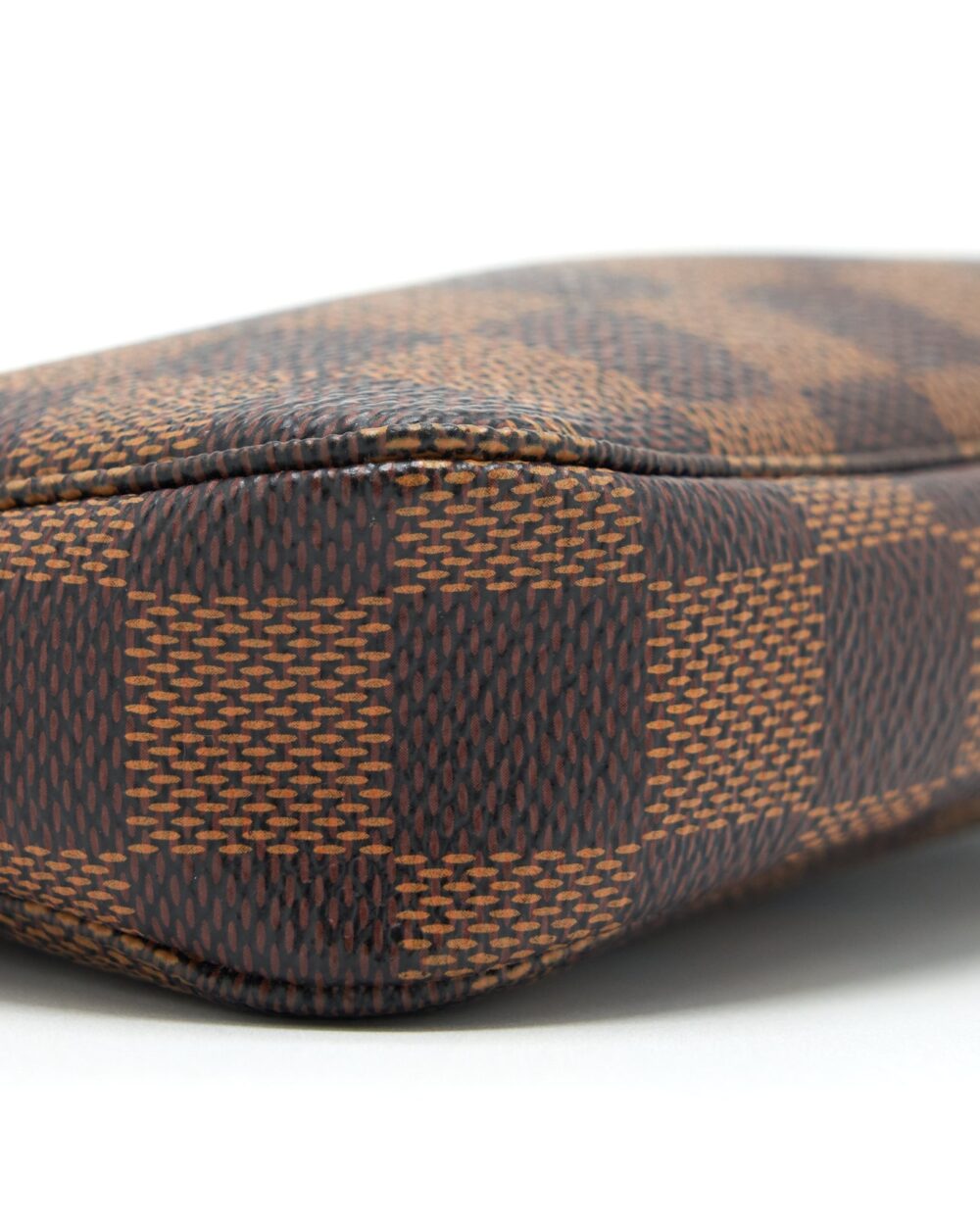 AAA Replica Louis Vuitton LV MINI POCHETTE DAMIER EBENE GHW