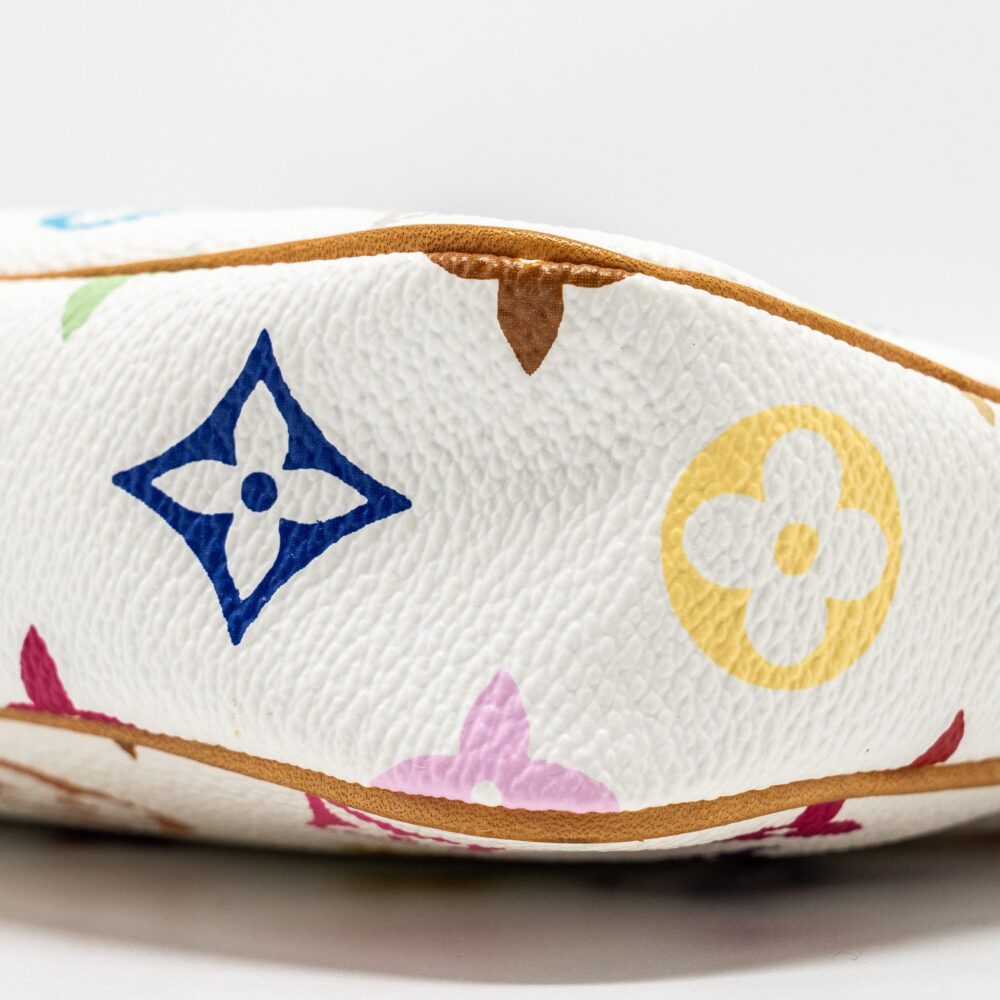 AAA Replica Louis Vuitton LV POCHETTE ACCESSORIES CANVAS WHITE MULTICOLOUR GHW