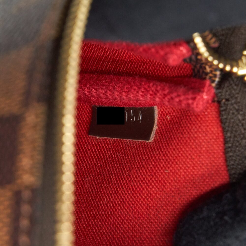 AAA Replica Louis Vuitton LV MINI POCHETTE DAMIER EBENE GHW