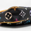 AAA Replica Louis Vuitton LV POCHETTE ACCESSORIES CANVAS BLACK MULTICOLOUR GHW