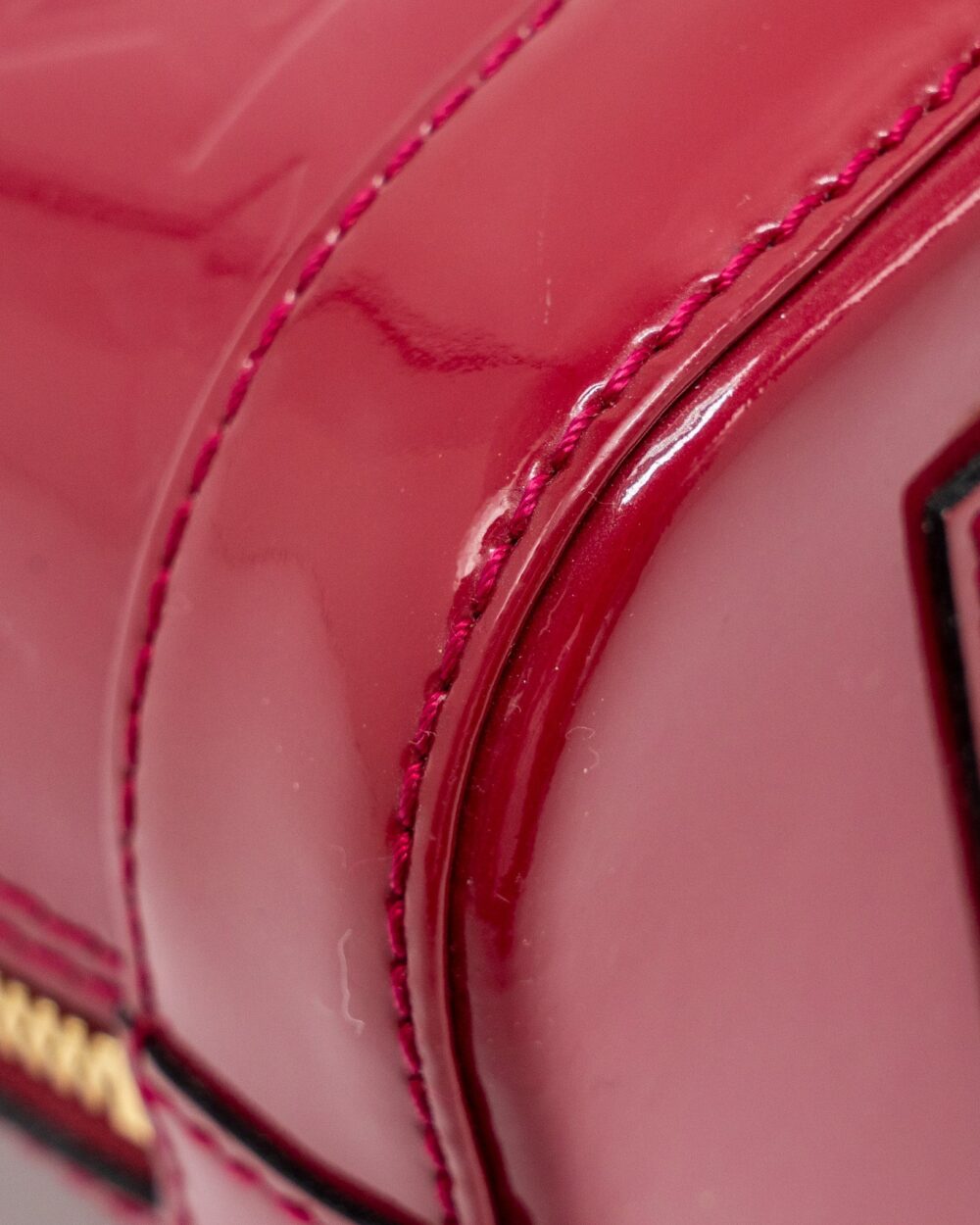 AAA Replica Louis Vuitton LV ALMA BB PATENT INDIAN ROSE GHW