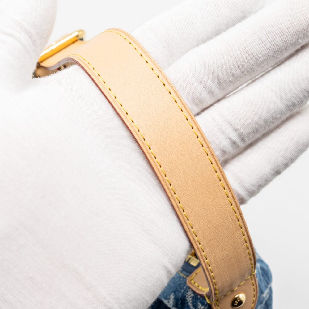AAA Replica Louis Vuitton LV HILLS POCHETTE MONOGRAM DENIM BLUE GHW