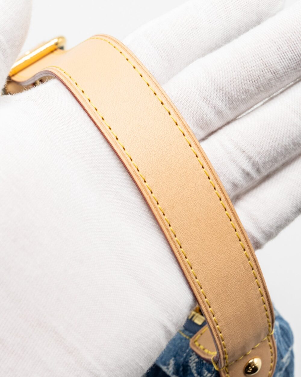 AAA Replica Louis Vuitton LV HILLS POCHETTE MONOGRAM DENIM BLUE GHW