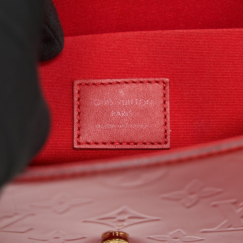 AAA Replica Louis Vuitton LV POCHETTE FELICIE MONOGRAM PATENT LEATHER
