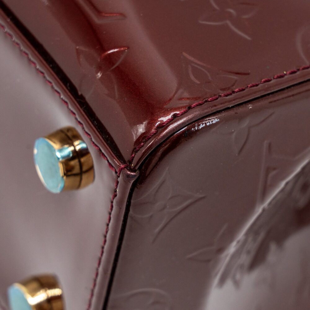 AAA Replica Louis Vuitton LV VERNIS BREA PATENT BURGUNDY AMARANTE GHW
