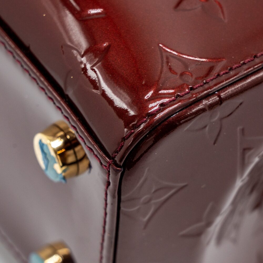AAA Replica Louis Vuitton LV VERNIS BREA PATENT BURGUNDY AMARANTE GHW