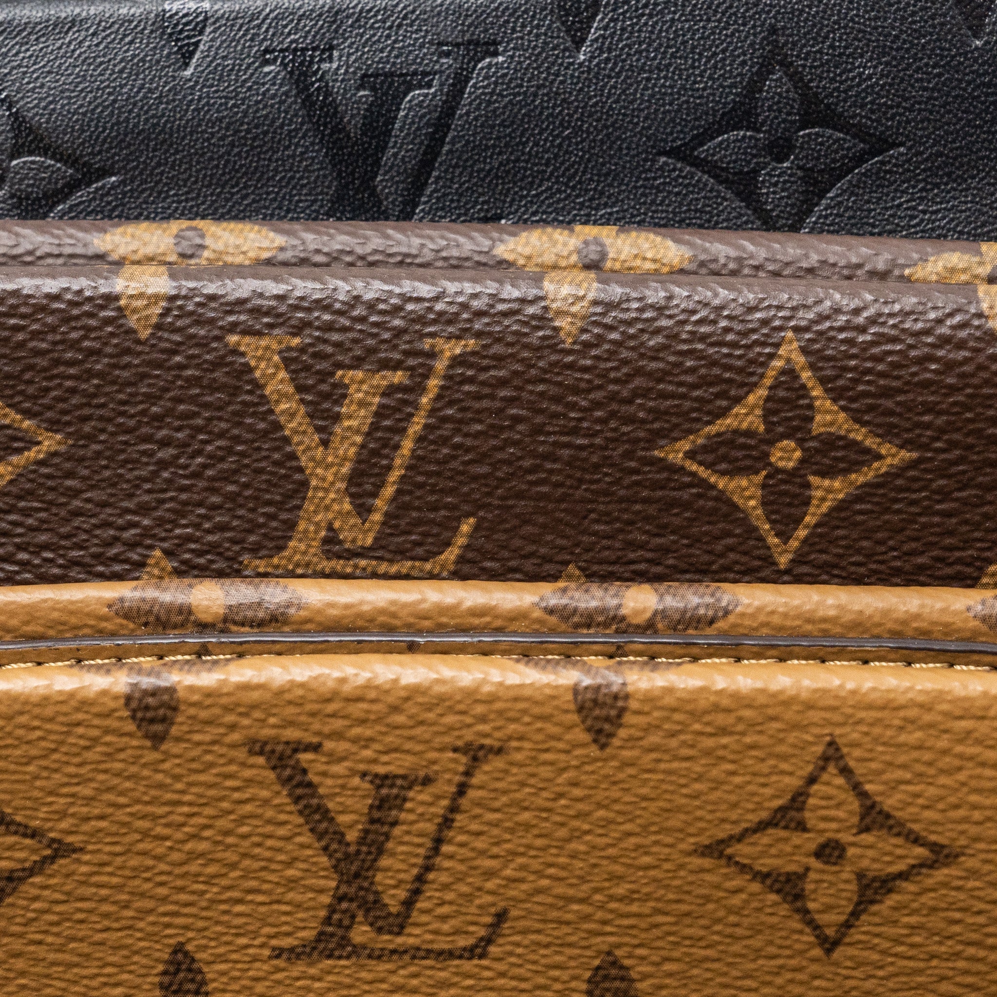 AAA Replica Louis Vuitton LV LV3 POCHETTE SHOULDER BAG REVERSE MONOGRAM CANVAS LAMBSKIN GHW