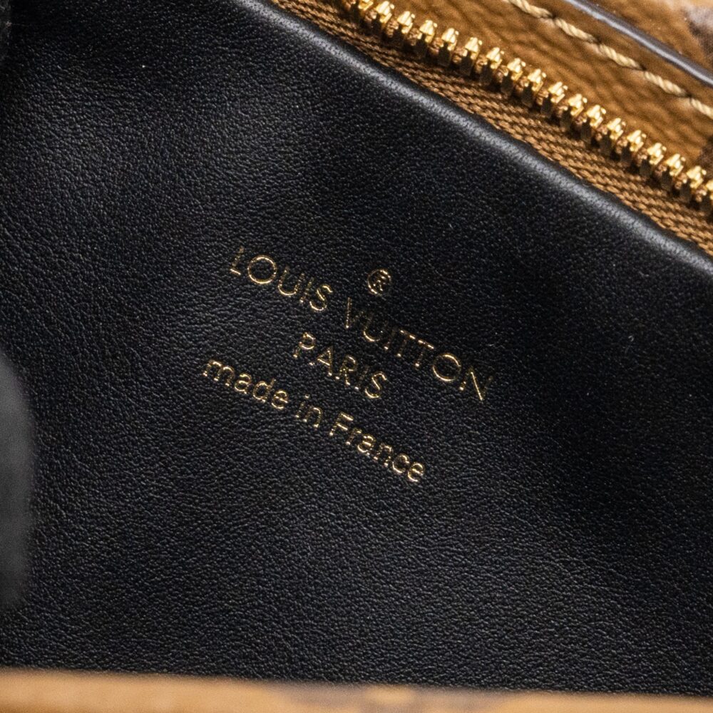 AAA Replica Louis Vuitton LV LV3 POCHETTE SHOULDER BAG REVERSE MONOGRAM CANVAS LAMBSKIN GHW