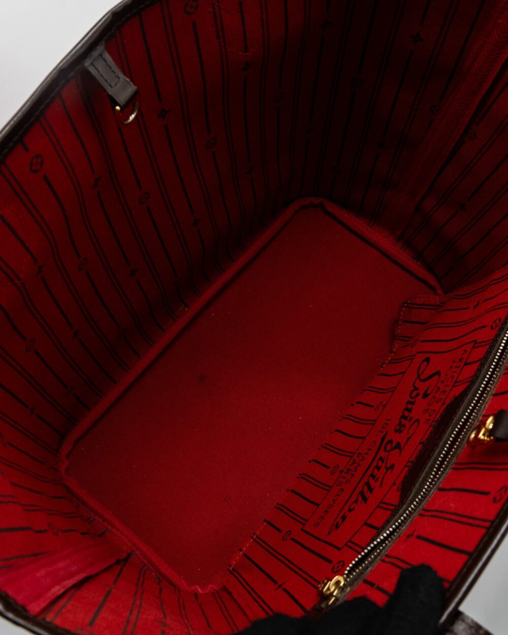 AAA Replica Louis Vuitton LV NEVERFULL MM DAMIER EBENE GHW