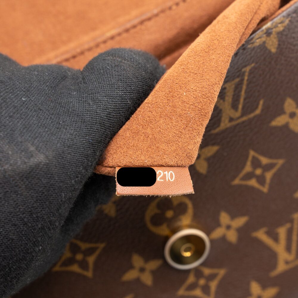 AAA Replica Louis Vuitton LV LOCKY BB MONOGRAM CANVAS/CARAMEL GHW