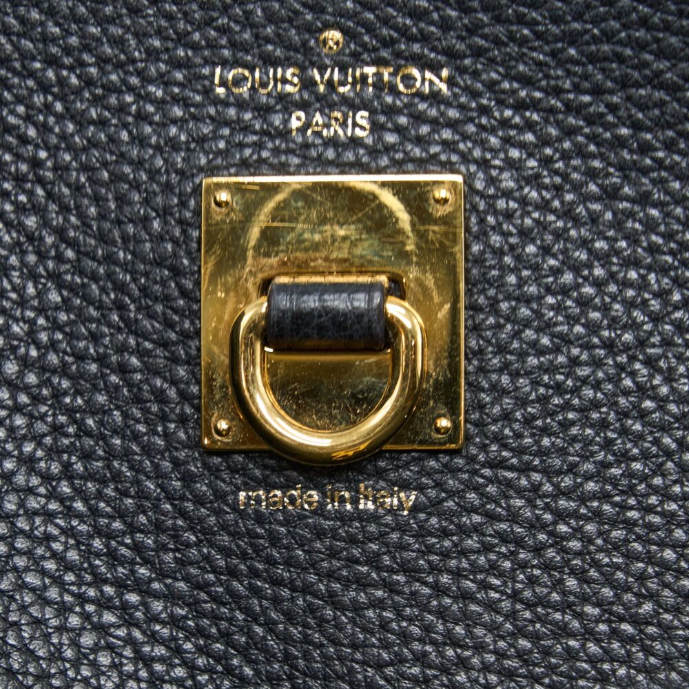 AAA Replica Louis Vuitton LV CITY STEAMER MM GRAINED CALFSKIN BLACK GHW