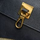 AAA Replica Louis Vuitton LV CITY STEAMER MM GRAINED CALFSKIN BLACK GHW