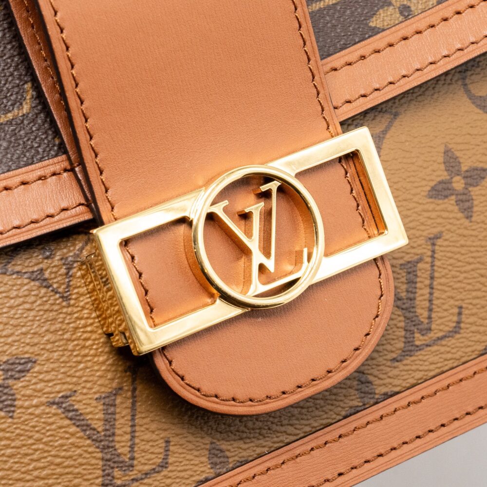 AAA Replica Louis Vuitton LV DAUPHINE MM MONOGRAM CANVAS GHW