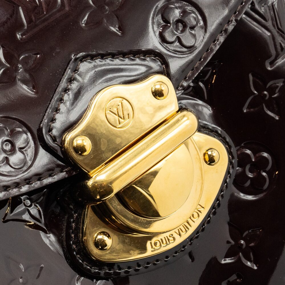 AAA Replica Louis Vuitton LV MIRANDA BAG MONOGRAM VERNIS AMARANTE GHW