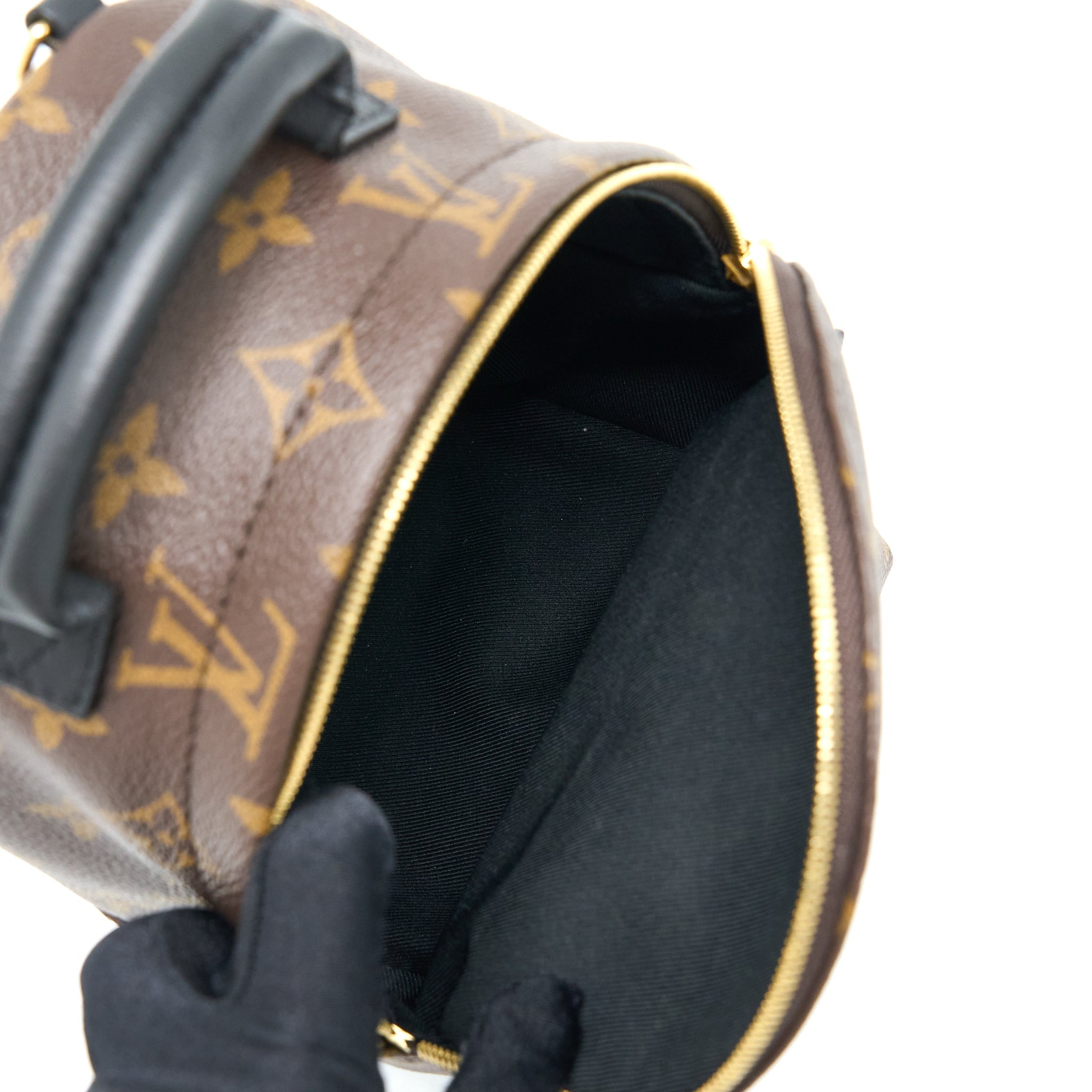 AAA Replica Louis Vuitton LV PALM SPRING MINI BACKPACK MONOGRAM CANVAS GHW