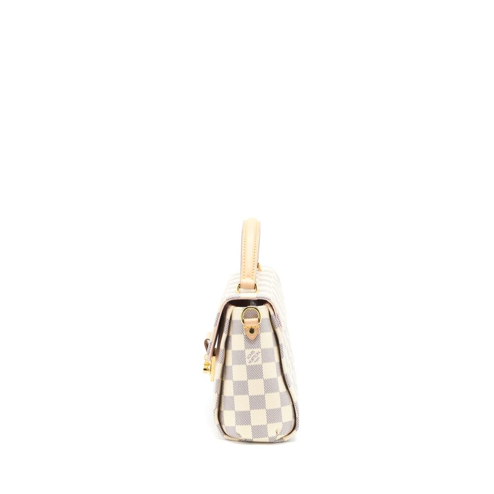 AAA Replica Louis Vuitton LV CROISETTE BAG DAMIER AZUR CANVAS GHW