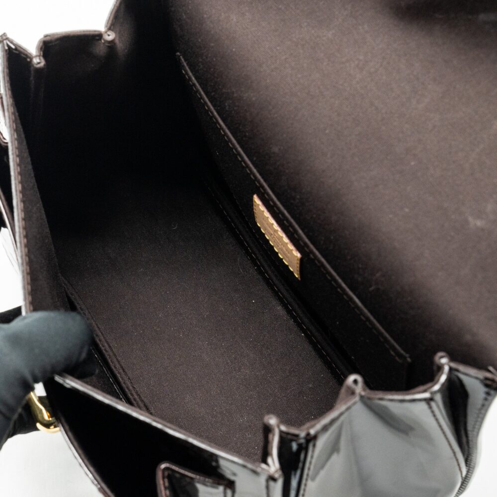 AAA Replica Louis Vuitton LV MIRANDA BAG MONOGRAM VERNIS AMARANTE GHW