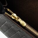 AAA Replica Louis Vuitton LV BRAZZA LONG WALLET DAMIER EBENE CANVAS GHW