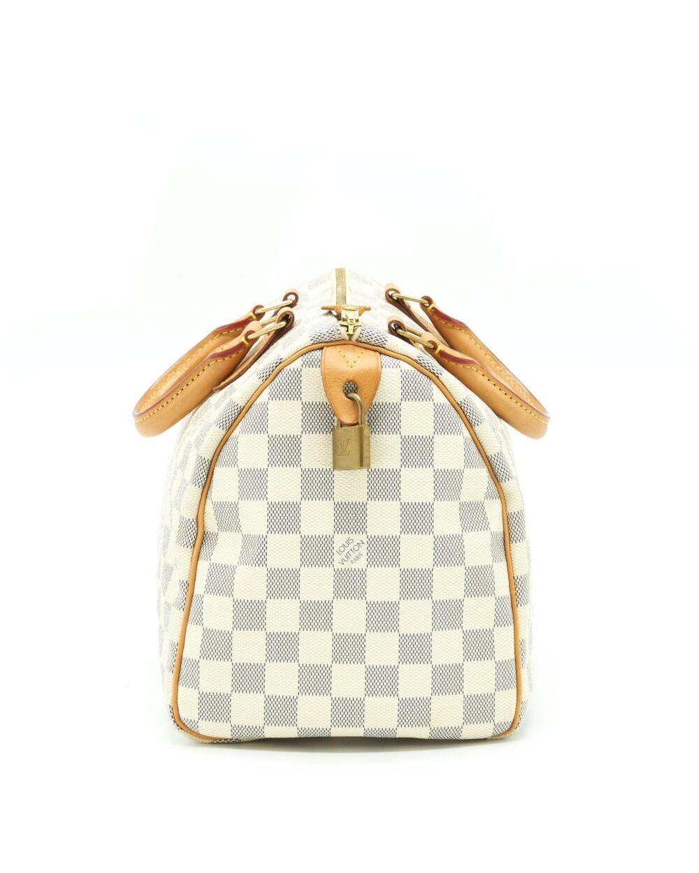 AAA Replica Louis Vuitton LV SPEEDY 30 DAMIER AZUR CANVAS GHW