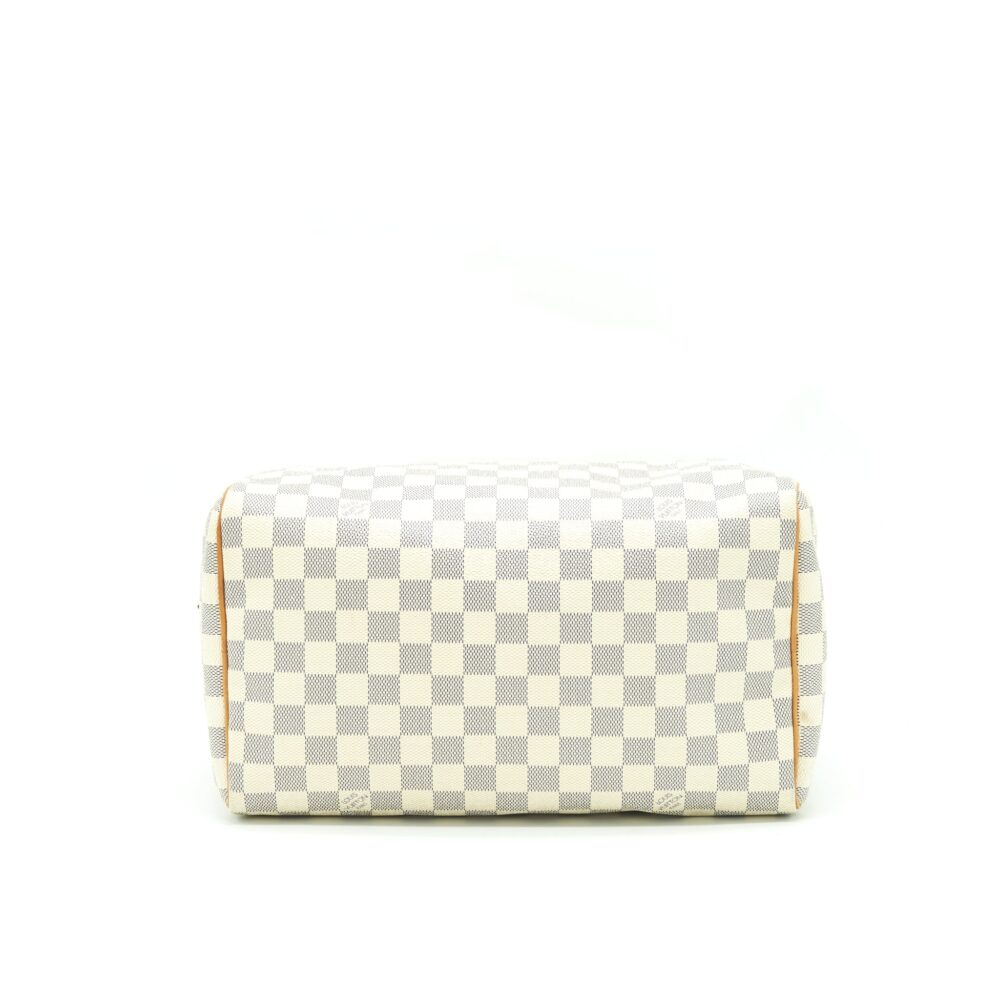 AAA Replica Louis Vuitton LV SPEEDY 30 DAMIER AZUR CANVAS GHW