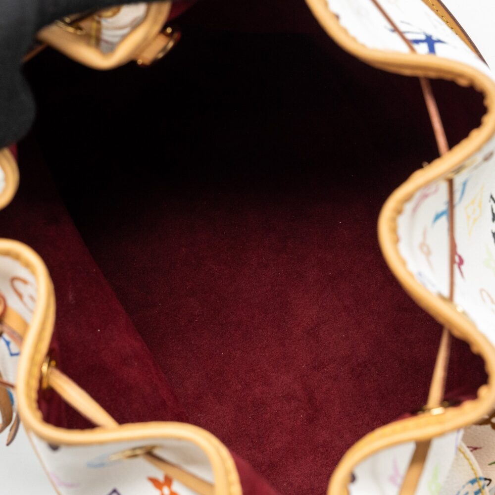 AAA Replica Louis Vuitton LV PETIT NOE WHITE MULTICOLOUR MONOGRAM CANVAS GHW