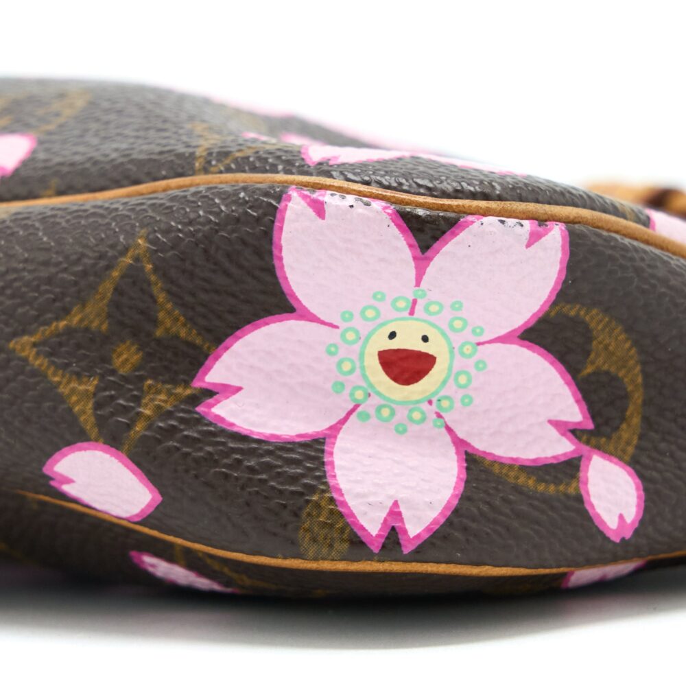 AAA Replica Louis Vuitton LV VINTAGE CHERRY BLOSSOM POCHETTE MONOGRAM CANVAS GHW