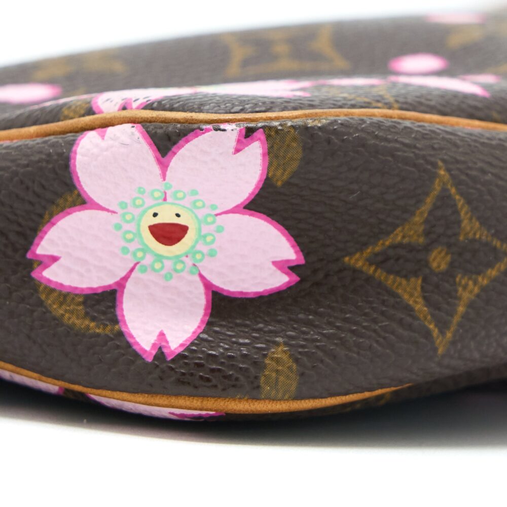 AAA Replica Louis Vuitton LV VINTAGE CHERRY BLOSSOM POCHETTE MONOGRAM CANVAS GHW