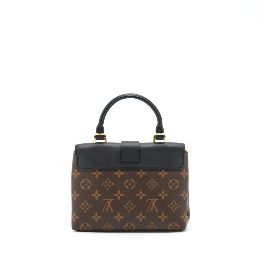AAA Replica Louis Vuitton LV LOCKY BB MONOGRAM CANVAS/ BLACK GHW