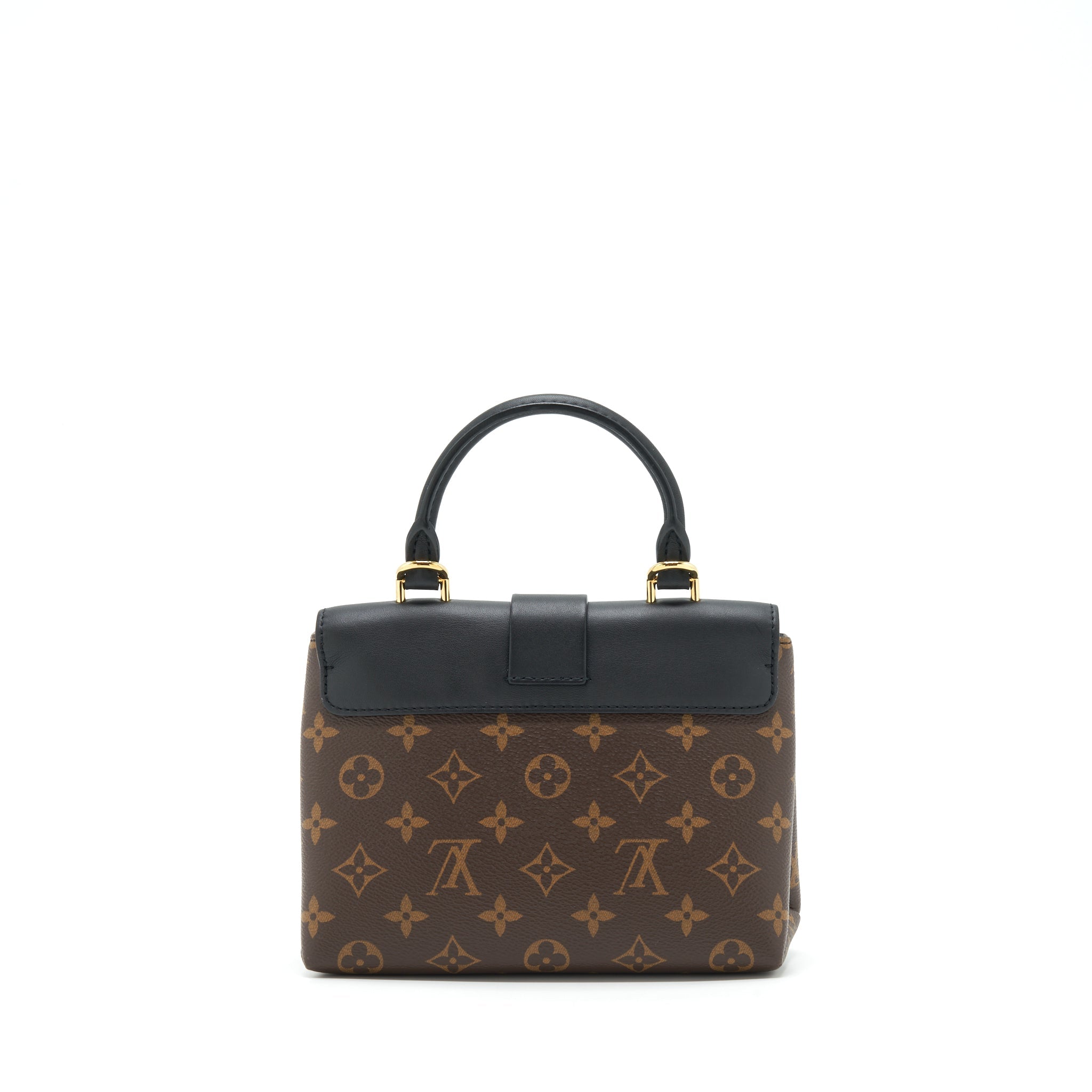 AAA Replica Louis Vuitton LV LOCKY BB MONOGRAM CANVAS/ BLACK GHW