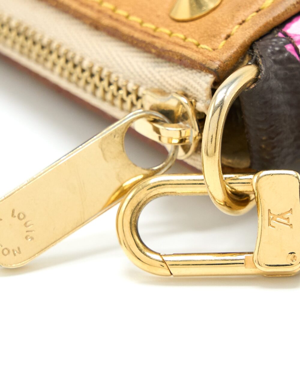 AAA Replica Louis Vuitton LV VINTAGE CHERRY BLOSSOM POCHETTE MONOGRAM CANVAS GHW