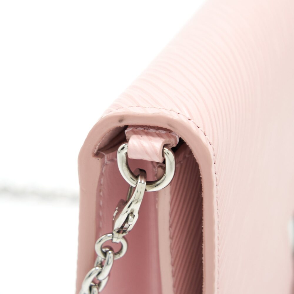 AAA Replica Louis Vuitton LV TWIST WALLET ON CHAIN EPI PINK SHW