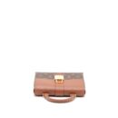 AAA Replica Louis Vuitton LV LOCKY BB MONOGRAM CANVAS/CARAMEL GHW