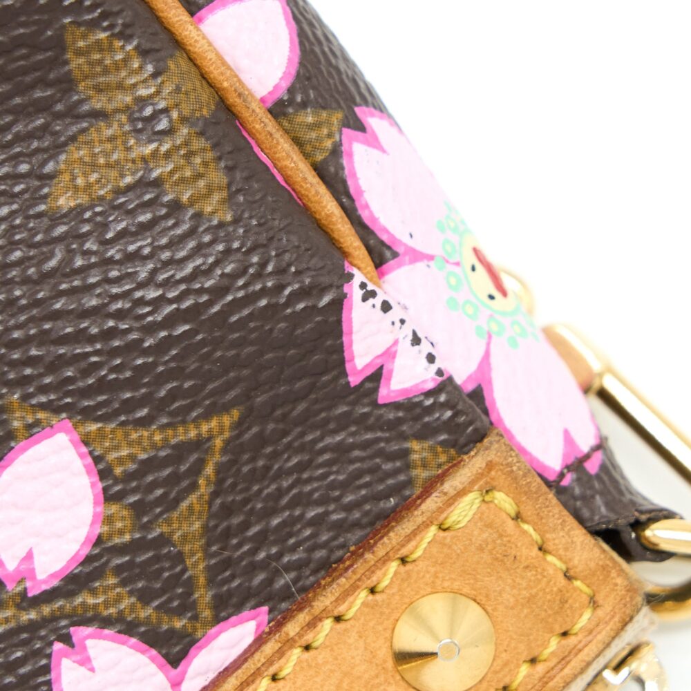 AAA Replica Louis Vuitton LV VINTAGE CHERRY BLOSSOM POCHETTE MONOGRAM CANVAS GHW