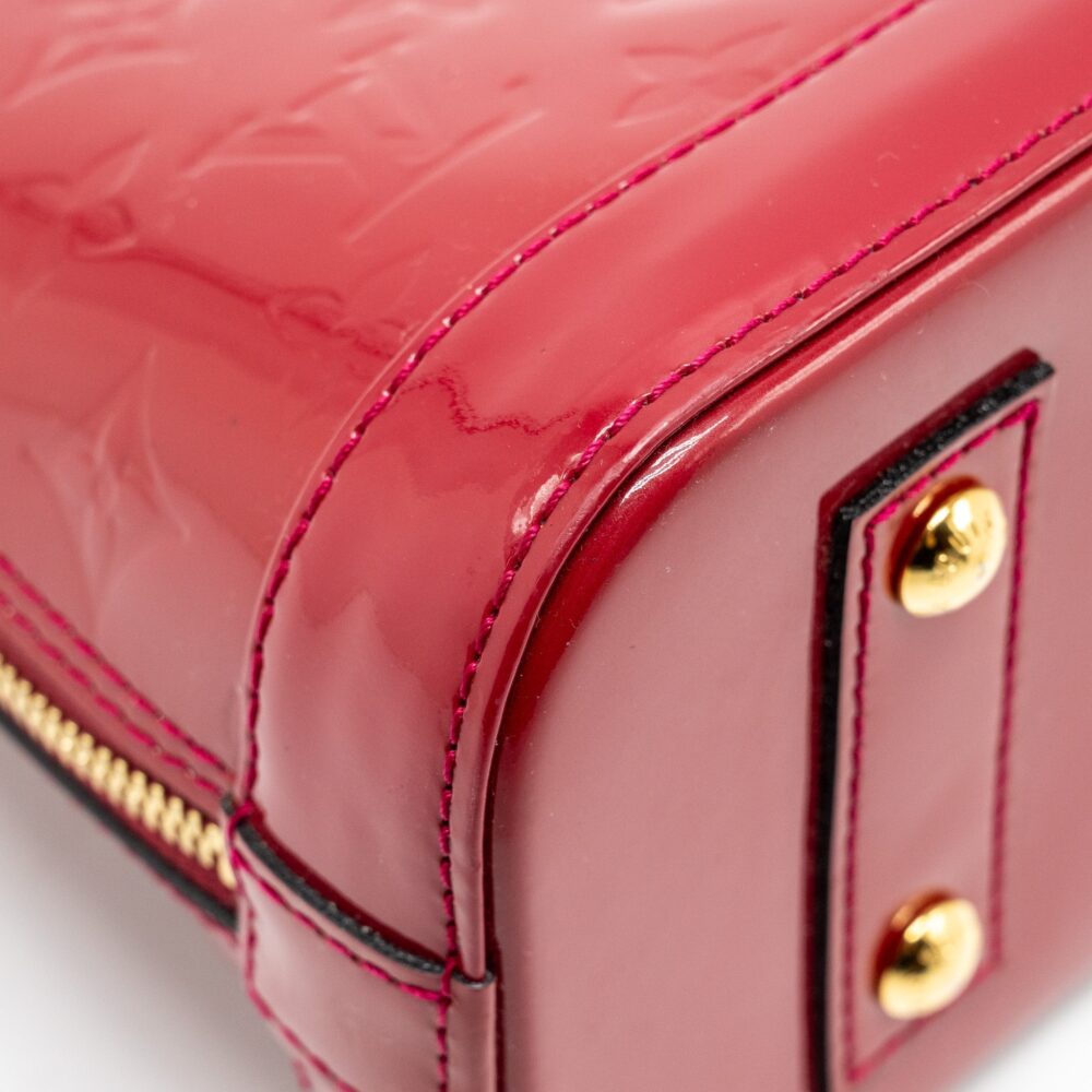 AAA Replica Louis Vuitton LV ALMA BB PATENT RED GHW