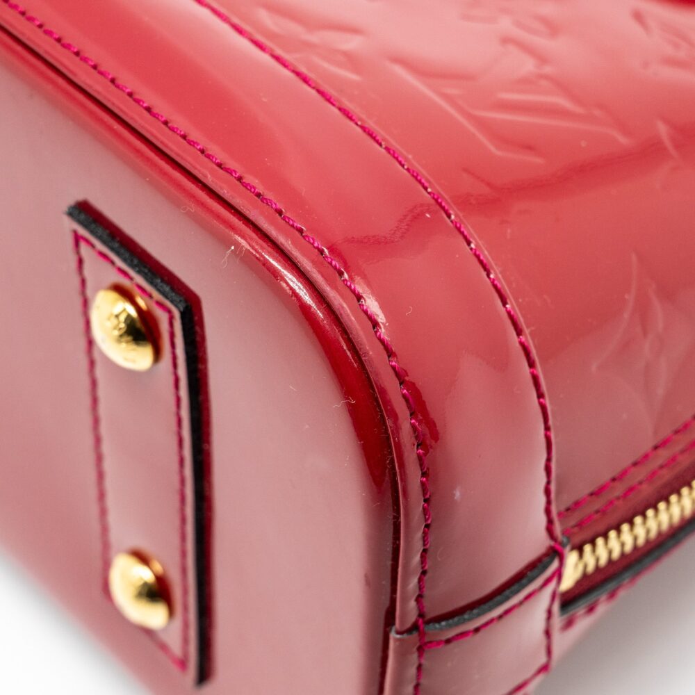 AAA Replica Louis Vuitton LV ALMA BB PATENT RED GHW