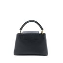 AAA Replica Louis Vuitton LV CAPUCINES MM TAURILLON BLACK GHW