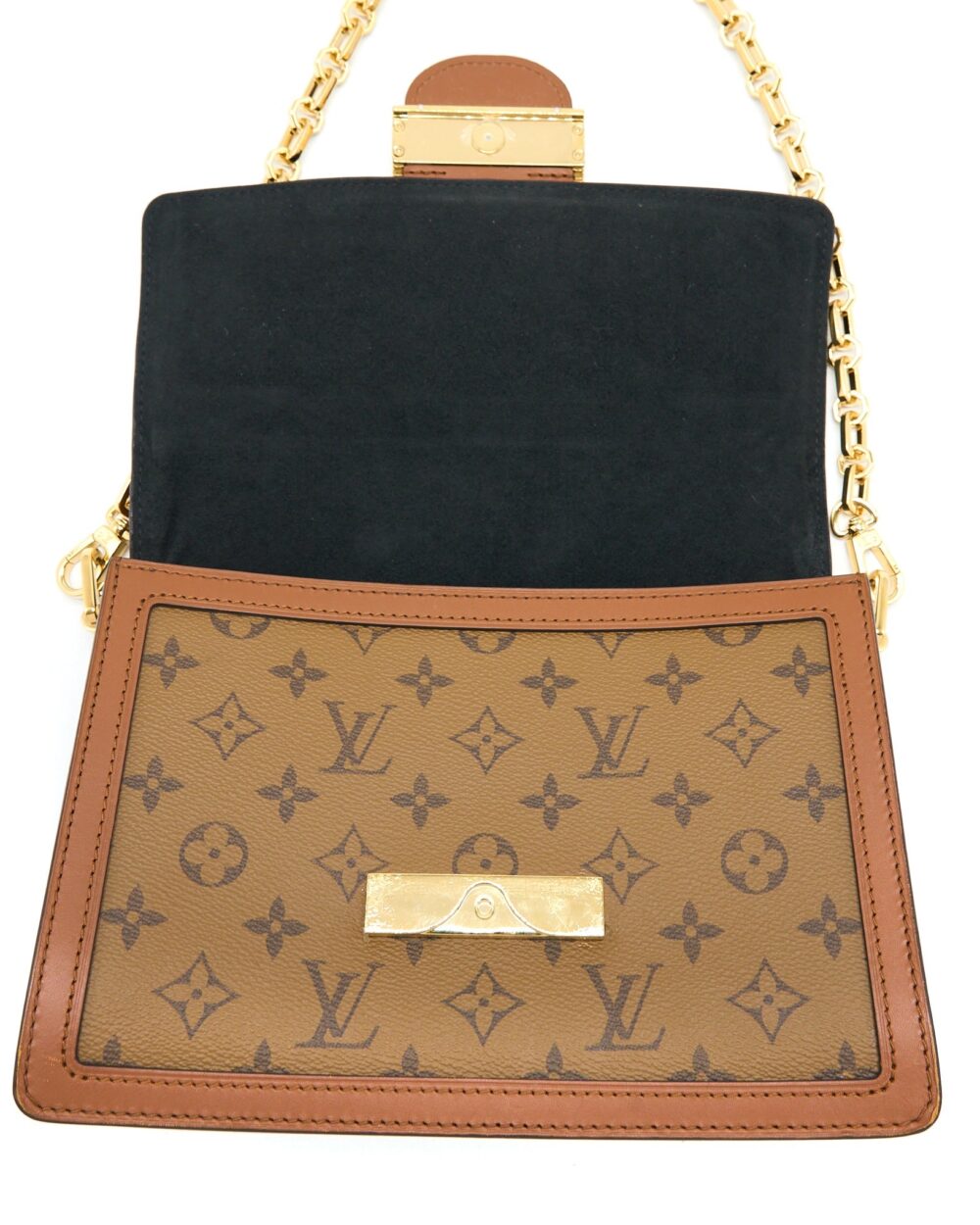 AAA Replica Louis Vuitton LV DAUPHINE MM MONOGRAM CANVAS GHW