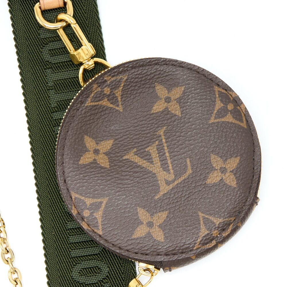 AAA Replica Louis Vuitton LV MULTI POCHETTE WITH KHAKI STRAP GHW
