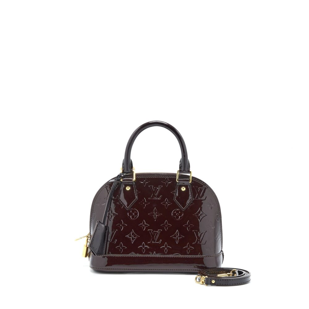 AAA Replica Louis Vuitton LV ALMA BB PATENT AMATANTE GHW