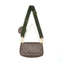 AAA Replica Louis Vuitton LV MULTI POCHETTE WITH KHAKI STRAP GHW