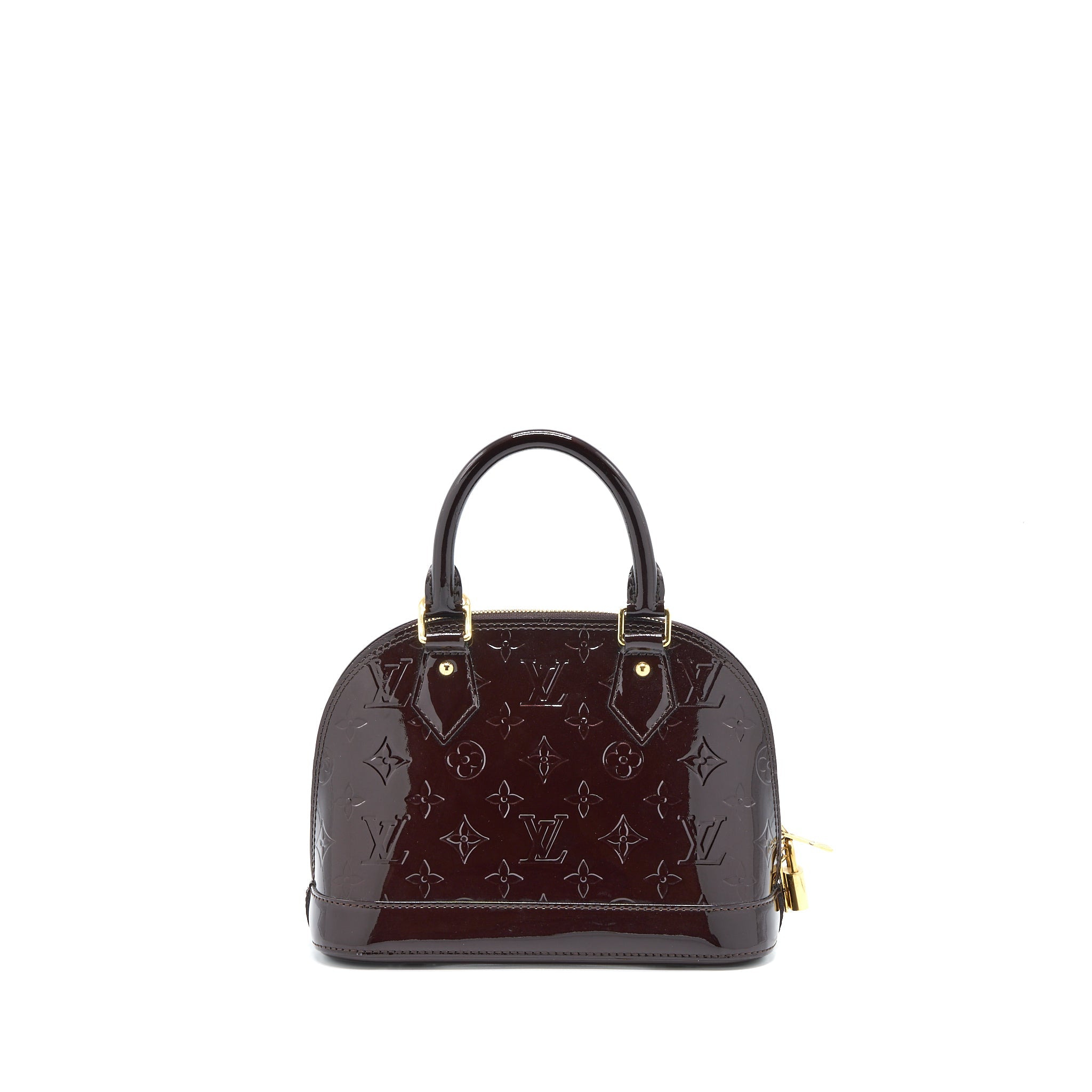 AAA Replica Louis Vuitton LV ALMA BB PATENT AMATANTE GHW