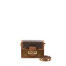 AAA Replica Louis Vuitton LV MINI DAUPHINE MONOGRAM REVERSE CANVAS GHW