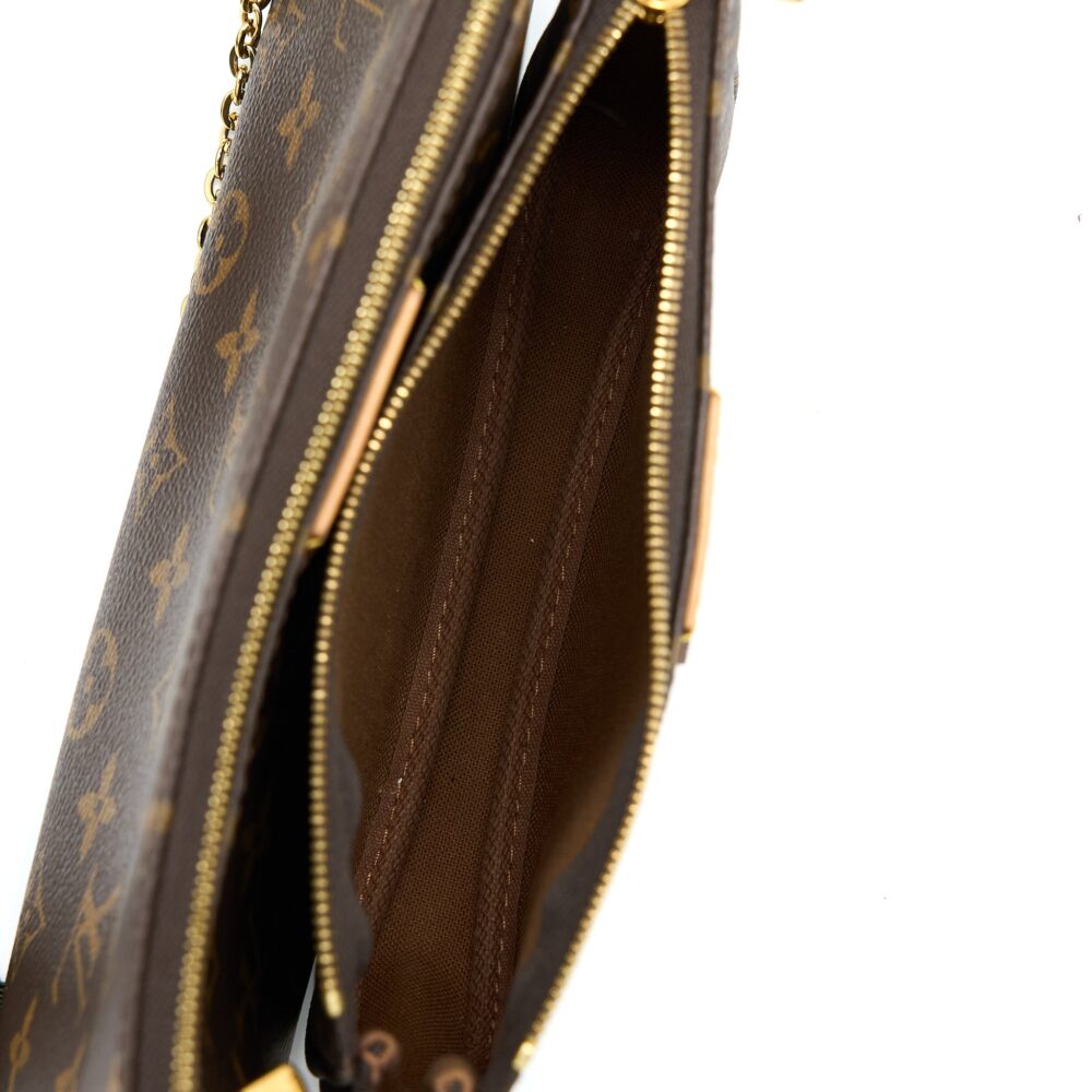 AAA Replica Louis Vuitton LV MULTI POCHETTE WITH KHAKI STRAP GHW