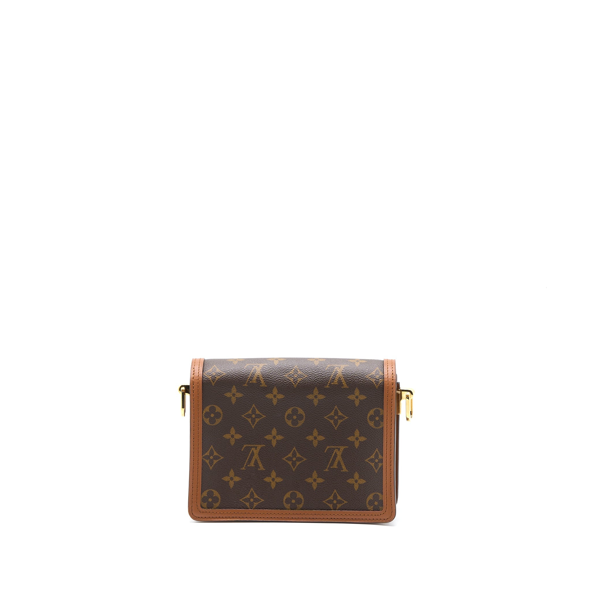 AAA Replica Louis Vuitton LV MINI DAUPHINE MONOGRAM REVERSE CANVAS GHW