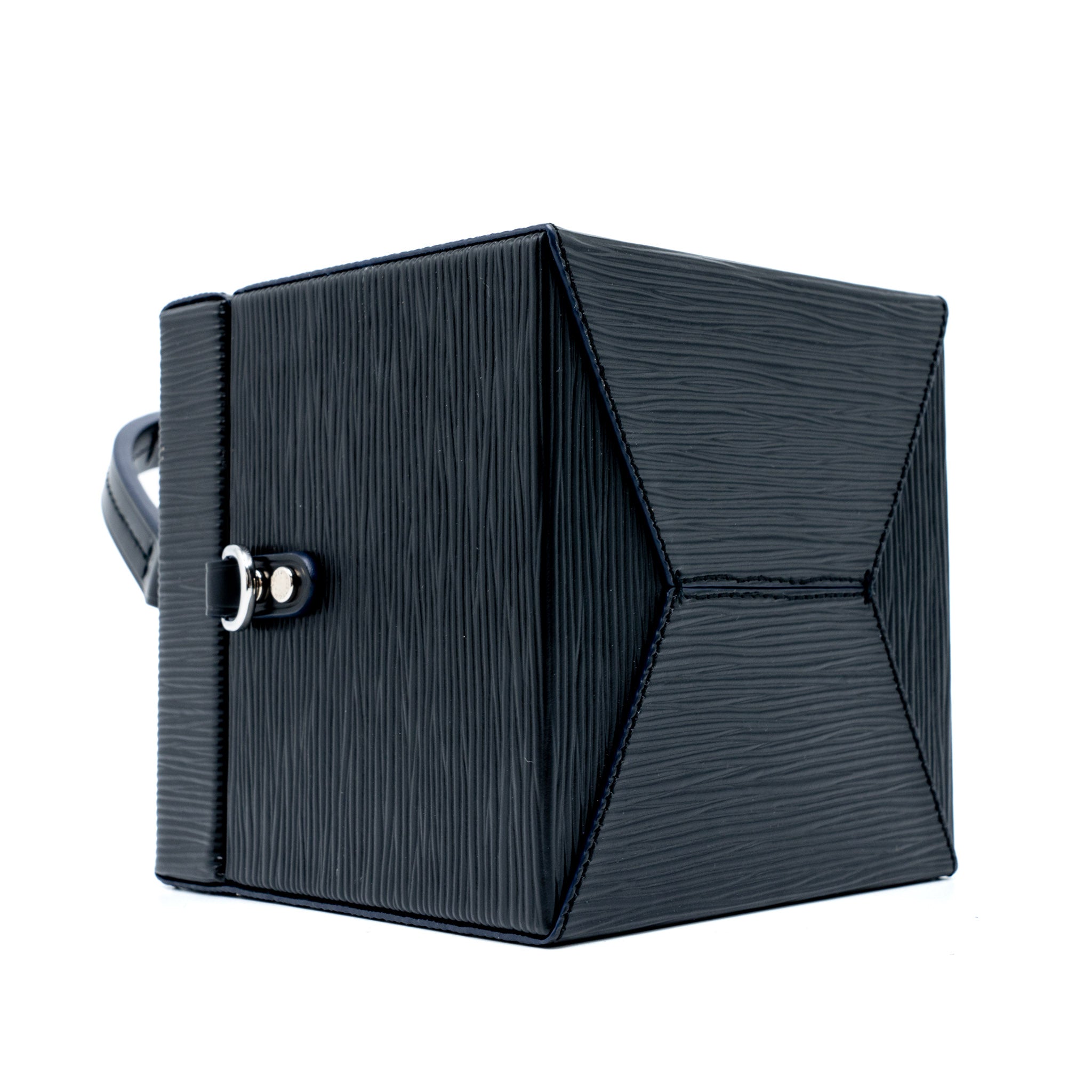 AAA Replica Louis Vuitton LV BLEECKER BOX BAG EPI BLACK SHW